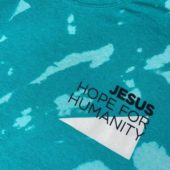 Vintage City Care Bleached Teale T-shirt XL - Picture 4 of 4